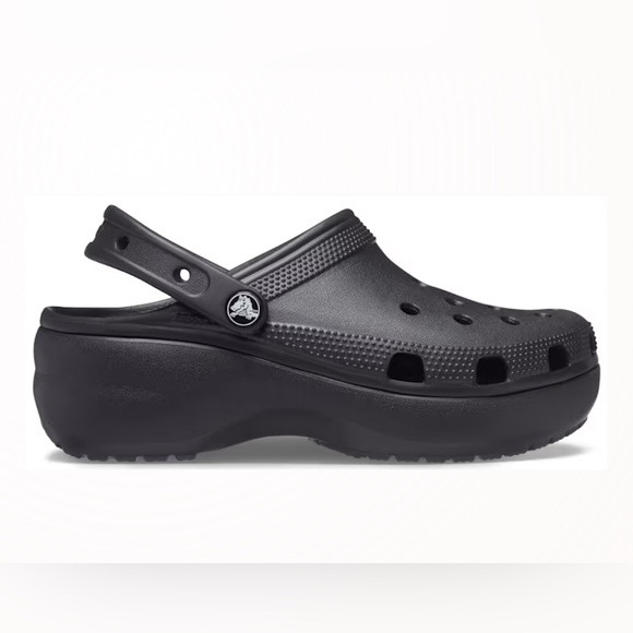 Crocs Classic Clog Black Platform Clogs size 10 - Picture 1 of 7